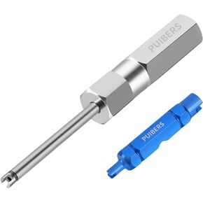 Tire Valve Stem Tool Kit,Presta Valve Core Removal Tool and Stainless Steel Schrader Valve Stem Removal Tool, Bike Valve Core Repair Tool Car Tire Repair Kit