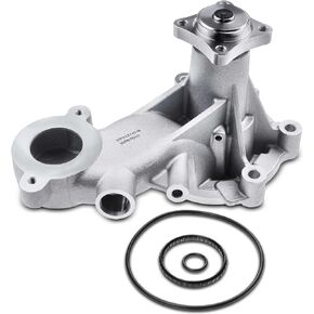 A-Premium Aluminum Engine Water Pump W/Seals Compatible with Ford F-150 2014-2011, Mustang 2014-2011 - DOHC, 8Cyl 5.0L - 8-Impeller Vane, Replace# BR3Z8501C, BR3Z8501H