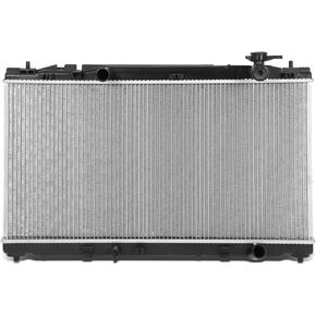 DNA Motoring OEM-RA-13076 OE Style Aluminum Radiator Compatible with 07-10 Sienna AT, 26-9/16" W x 19" H X 15/16" D, 1-3/4" Inlet, 1-3/4" Outlet