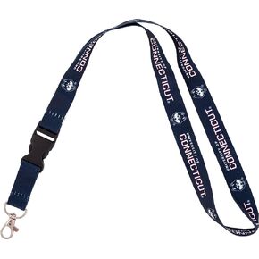 Desert Cactus University of Connecticut Lanyard Huskies UConn Car Keys ID Badge Holder Keychain Detachable Breakaway Snap Buckle (Lanyard 1)