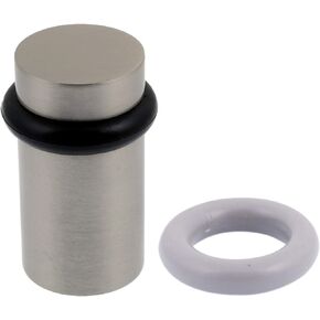 idh by St. Simons 13087-015 Flat Top Satin Nickel Door Stop, Diameter: 1.25" Height: 2.25"