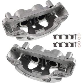 Set of 2 Front Brake Caliper Assembly Compatible with Chevrolet Suburban Silverado GMC Sierra 2500 HD 3500 HD