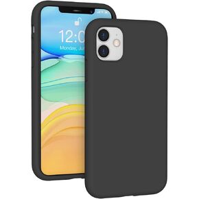 K TOMOTO Liquid Silicone Case Compatible with iPhone 11 (6.1"), Full Body Protection Gel Rubber Cover with Soft Microfiber Lining, Scratch Resistant Shockproof Protective Phone Case, Neon Pink