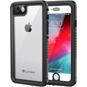 Lanhiem iPhone SE 2022/2020 Case, iPhone 7 8 Case, IP68 Waterproof Dustproof Shockproof Case with Built-in Screen Protector, Full Body Underwater Protective Cover for iPhone SE 2nd 3rd (Pink)