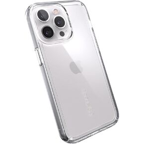 Speck MagSafe Case for iPhone 13 Pro - Drop & Camera Protection, Clear Phone Case, Wireless Charging Compatible - Glass Navy/Winter Navy