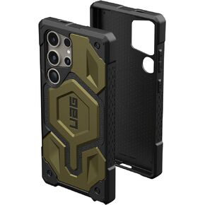 URBAN ARMOR GEAR UAG مصمم لهاتف Samsung Galaxy S24 Ultra Case 6.8 بوصة Monarch Pro Kevlar أسود، شحن مغناطيسي متين عسكري مقاوم للسقوط ومقاوم للصدمات وغطاء واقٍ غير قابل للانزلاق