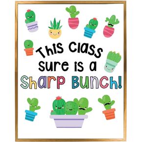 Cactus Theme Classroom Bulletin Board Decoration Set, Succulent Themed Welcome Banner, Wall or Door Decor, Ready to Use, Huge Time Saver for Teachers, Colorful Classroom Decorations