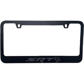 Dodge SRT Hellcat Logo Blackout License Plate Frame
