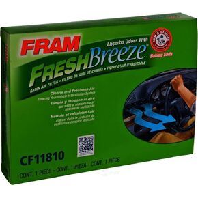 FRAM Fresh Breeze Cabin Air Filter with Arm & Hammer Baking Soda, CF11810 for Jeep / Fiat Vehicles
