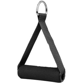 Exercise Handle, Foam Home Workout Handles Pull Resistance Bands Grips Cable Machine Heavy Duty Fitness Strap Stirrup Triceps Rope with Screw Thread Crunches Gym Weight Lifting Strength Trainer in Kuwait