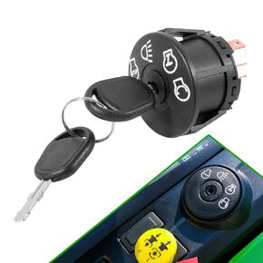 X100 Series Starter Ignition Switch,Compatible with John Deere X100 Series X300 X304 X310 X320 X324 X330 X340 X350 X354 X360 X370 X380 X384 X390 X500 X520 X530 X534 X540