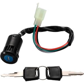 GOOFIT 4Pin Ignition Key Switch Set for Chinese Made 50cc 70cc 90cc 110cc 125cc ATV Dirt Bike Pocket Bike