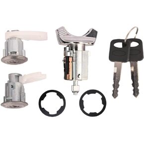Door Lock Cylinders & Ignition Switch with Keys Compatible with Econoline Van 1997-2018, E-150/E-250/E-350 1997-2018, Replace 703369, 597638, 707624, DL5886