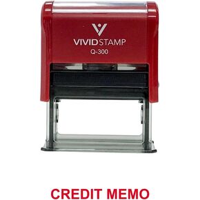 Credit Memo Office Stamp (Red Ink) - Large
