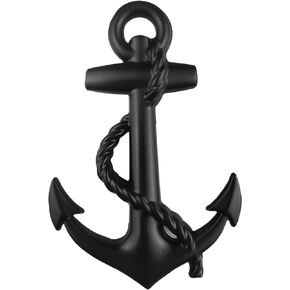 OnlyYou.X Anchor Emblem Anchor Badge Anchor Decal Anchor Sticker for Universal Cars 1 Piece Metal Black