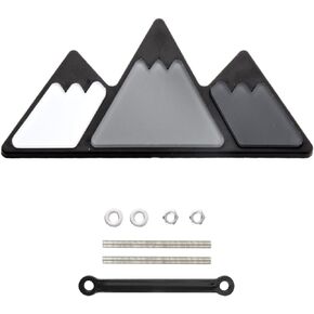 Miytsya Pack-1 Tri-Color Grille Emblem, Car Truck Badge Fits for Tacoma 4Runner, Car Decoration Accessories, Triangle Grille Emblem for Car (Triangle-Yellow, Orange, Red)