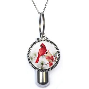 Cardinal Jewelry Cardinal Cremation URN Necklace Cardinal Red Bird Cremation URN Necklace,red Cardinal Bird,Lover Gift Symbolic jewelry-JV78