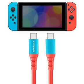 Switch Charger Cable, 100W/20Gbps/4K Video, 3 in 1 Functionality, Compatible with Nintendo Switch, Steam Deck, PS5, iPhone 15, MacBook Pro/Air, iPad Pro & More