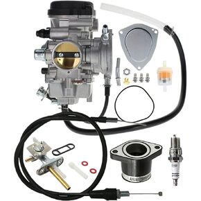 Kodiak 450 Carburetor Yamaha YFM450 Carb 4X4 4WD 2003 2004 2005 2006 ATV With Intake Boot Joint And Throttle cable