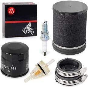 Air Filter Fuel Oil Filter Spark Plug Intake Manifold For Kawasaki Prairie 360 KVF360 2003-2013 11013-1292 16065-1379