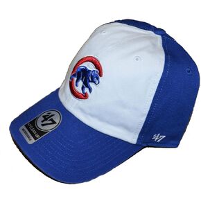 '47 Chicago Cubs 2-Tone Freshman Clean Up Adjustable Cap - MLB, Relaxed Fit, Baseball Dad Hat, Blue