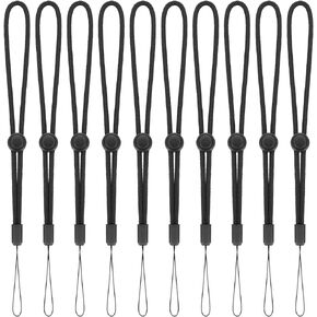 cobee Hand Wrist Strap Lanyard, 10 Pack Adjustable Nylon Wrist Strap Lanyard, Soft Hand Wrist Straps for Mobile Phone, Camara, Keys, USB Flash Drive, Wallet, ID Name Tag Badge, Mp3, Mp4