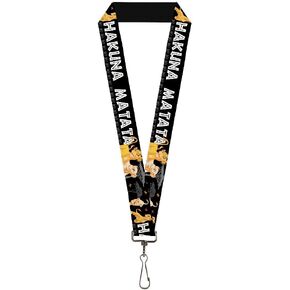 Buckle Down Lanyard-1.0"-Lion King Simba & Nala Hakuna Matata