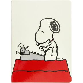 Graphique Soft Cover Journal, Peanuts Typewriter Design - 200 Ruled Pages, Cute Snoopy Design on Cover, 6" x 8.25" x .5" - Durable Notebook for Notes, Lists, Recipes, and More