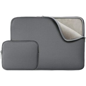 RAINYEAR 13 Inch Laptop Sleeve Case Cover Bag with Accessories Pouch, Compatible with 2021 2022 13.6" M2 A2681, 13.3" MacBook Air Pro M1 A2337 A2338 A2159 A2179 A2251 A2289 (Gray, Upgraded Version)