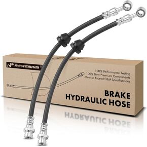 A-Premium Front Brake Hydraulic Hoses Compatible with Select Chevy and Pontiac Models - Aveo 2004-2011, Aveo5 2006-2011, G3 2009-2010, G3 Wave 2009-2009, Wave 2005-2008 - Replace# 96534545(Pack of 2)