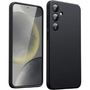 JETech Slim Fit Case for Samsung Galaxy S24 5G, Camera Lens Full Protection, Soft TPU Thin Protective Phone Cover with Matte Finish, Shockproof (Black)