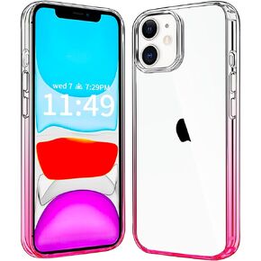 JJGoo Compatiable with iPhone 11 Case Clear, Transparent Shockproof Phone Case, Slim Anti-Scratch Hard PC Back Protective Cover Bumper, Clear