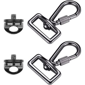 1/4" Camera Neck Strap Screw Holder, 3 Pack Camera Screws with Rubber Washer for Release Wrist Strap Sling
