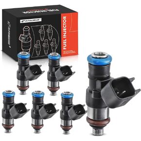 A-Premium Fuel Injectors Compatible with Ford Edge, Explorer, F-150, Flex, Mustang, Taurus, Transit-150 & Lincoln Continental, MKS, MKT, MKX, MKZ, 3.5L 3.7L, Replace# 0280158191, BR3Z9F593B