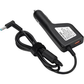 Laptop Car Charger for HP Stream 11 13 14; HP Pavilion 11 13 15 X2; HP Split 13 X2; HP Elitebook Folio 1040 G1 ; HP X360 11;HP ProBook 11 430; Blue Tip 19.5V 4.62A 3.33A 2.31A 90W 65W 45W