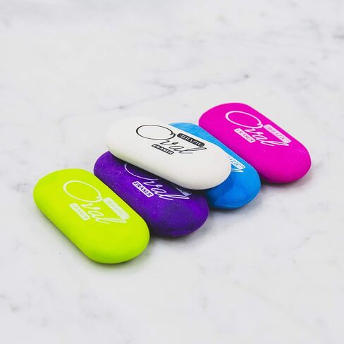BAZIC White Oval Eraser (4/Pack) in Saudi Arabia