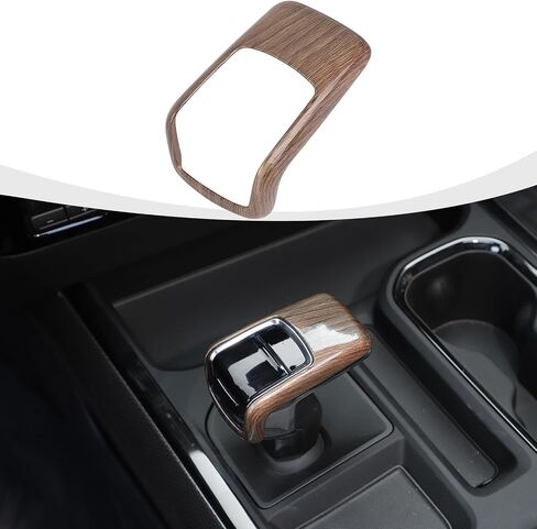 Gear Shift Knob Trim Cover Compatible with 2022 2023 Chevy Silverado Carbon Fiber Interior Accessories in Saudi Arabia