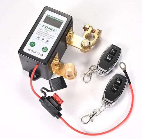 12 فولت تيار مستمر قطع البطارية عن بعد قطع التبديل مع شاشة عرض الفولتميتر الرقمية LED ، KTNNKG 240A التحكم في الجهد بطارية قتل التبديل للسيارة in Kuwait