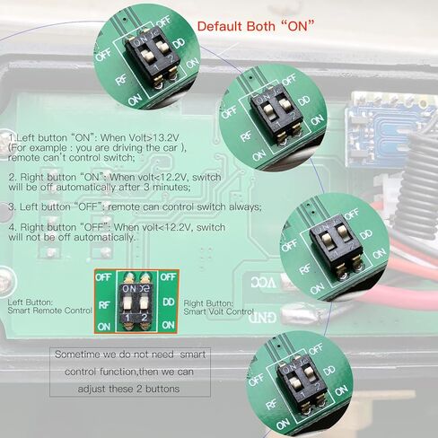 12 فولت تيار مستمر قطع البطارية عن بعد قطع التبديل مع شاشة عرض الفولتميتر الرقمية LED ، KTNNKG 240A التحكم في الجهد بطارية قتل التبديل للسيارة in Kuwait