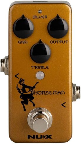 حزمة دواسة تأثير الجيتار Briskdrop NUX Horseman Overdrive مع كابل أداة، وكابلين تصحيحيين، و6 قطع دنلوب، متنوعة، ذهبية، شفافة، فضية in Saudi Arabia