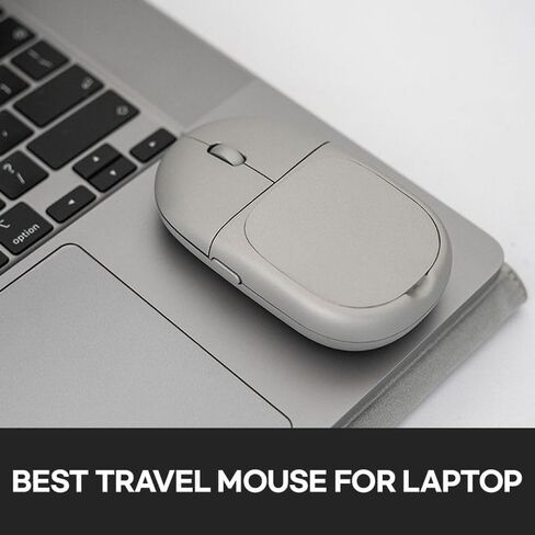 Magnito Mouse - Compact Wireless Mouse for MacBook iPad Laptop, Magnetic Attachable, Bluetooth, Silent Clicks, Best Travel Mouse, Windows/Mac/Linux/Chrome/iPad (Space Gray) in Kuwait
