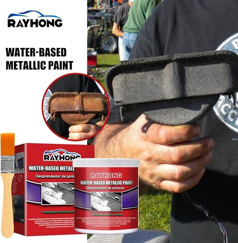 مزيل الصدأ المعدني ذو أساس مائي، إزالة الصدأ لهيكل السيارة، طلاء معدني متعدد الوظائف للسيارة مضاد للصدأ، جل محول الصدأ العالمي مع فرشاة - 300 مل in Kuwait