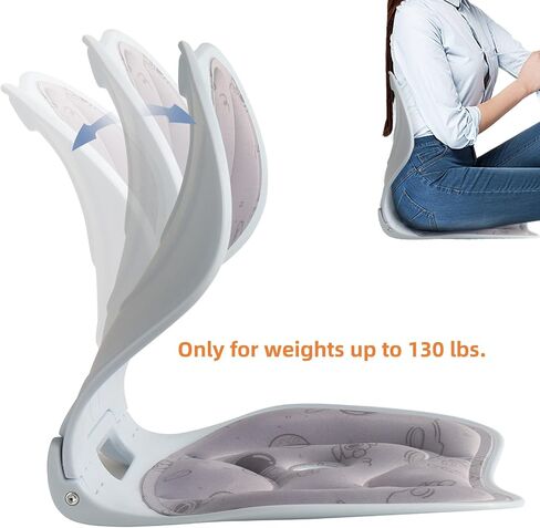 Lumbar Support, Backrest Support, Correct Posture and Relieve Lower Back Pain, Ergonomic Back Support Pillow,Only Suitable for Teenagers and Students Weighing Less Than 130 Pounds in Saudi Arabia