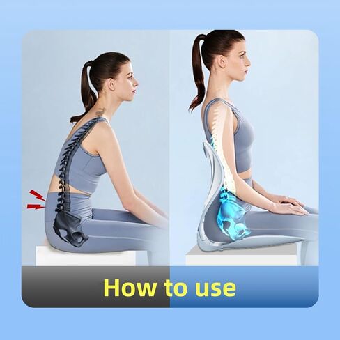 Lumbar Support, Backrest Support, Correct Posture and Relieve Lower Back Pain, Ergonomic Back Support Pillow,Only Suitable for Teenagers and Students Weighing Less Than 130 Pounds in Saudi Arabia