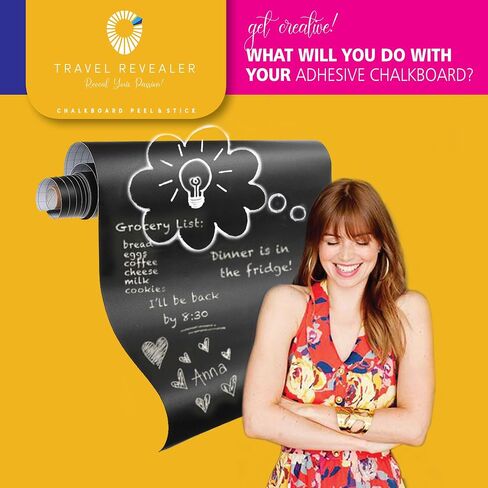 Chalkboard Contact Paper Self Adhesive Dry Erase Contact Paper Roll +3 Liquid Chalk Markers 17.7x78.7 Wallpaper Stick & Peel Removable Contact Paper Blackboard Vinyl Black Stickers in Saudi Arabia