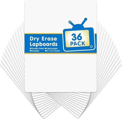 Dry Erase Boards, PANDRI 36 Pack Double Sided White Boards, Letter Size 12.5 x 9 Inch, Dry Erase Lapboards for Office Students Classroom Teacher Supplies in Saudi Arabia
