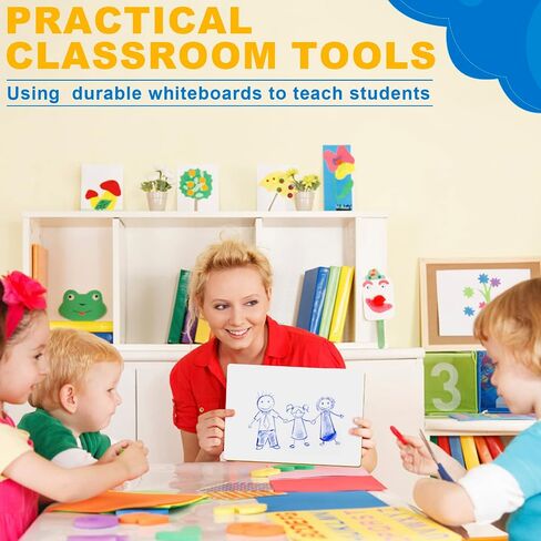 Dry Erase Boards, PANDRI 36 Pack Double Sided White Boards, Letter Size 12.5 x 9 Inch, Dry Erase Lapboards for Office Students Classroom Teacher Supplies in Saudi Arabia
