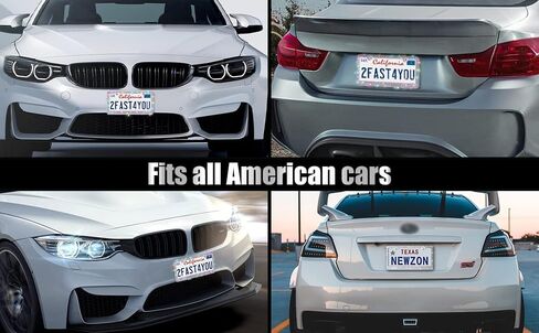 American Flag License Plate Frames, 1 Pack License Plate Frame for Women Men USA Car Universal License Plate Cover (12.25"x6.25") with Screw Caps（Flag） in Saudi Arabia