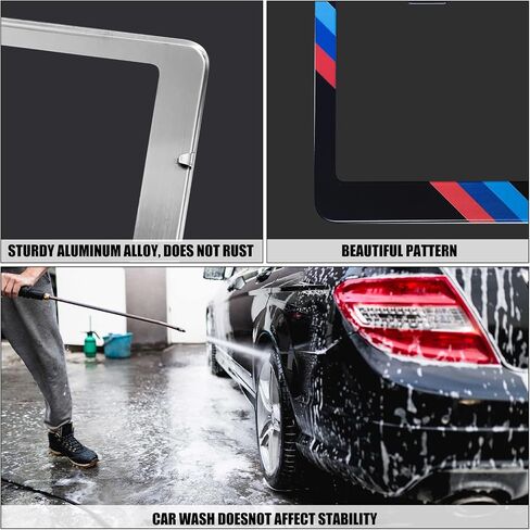 American Flag License Plate Frames, 1 Pack License Plate Frame for Women Men USA Car Universal License Plate Cover (12.25"x6.25") with Screw Caps（Flag） in Saudi Arabia