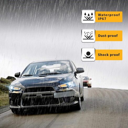 VLAND Led Headlights Compatible with Mitsubishi Lancer& EVO X 2008-2020 Projector Front lamp Assembly w/Smoke Lens w/Sequential w/Black Housing in Kuwait